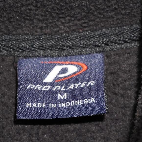 Vintage Pro Player Pittsburgh Steelers Fleece Pullover Black ¼ Zip Embroidered - Picture 6 of 8